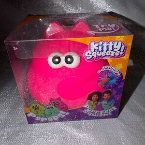 Pink Squeeze Kitty Squishy Toy - Set Of Three Available In Closet